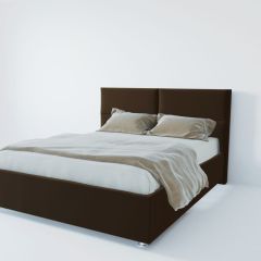 Кровать Корсика с ПМ 1400 (экокожа коричневая) в Кунгуре - kungur.mebel24.online | фото 2