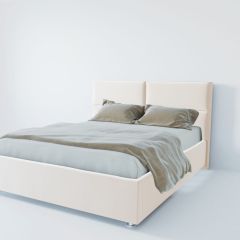 Кровать Корсика с ПМ 1600 (экокожа белая) в Кунгуре - kungur.mebel24.online | фото 2