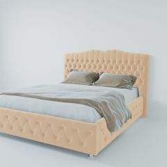 Кровать Нягань с ПМ 1400 (экокожа бежевая) в Кунгуре - kungur.mebel24.online | фото 2