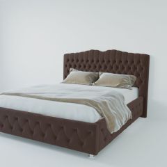 Кровать Нягань с ПМ 900 (экокожа коричневая) в Кунгуре - kungur.mebel24.online | фото 2