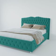 Кровать Нягань с ПМ 900 (велюр бирюзовый) в Кунгуре - kungur.mebel24.online | фото 2