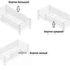 Кровать одноярусная Сонечка (800*1900) модульная в Кунгуре - kungur.mebel24.online | фото 3