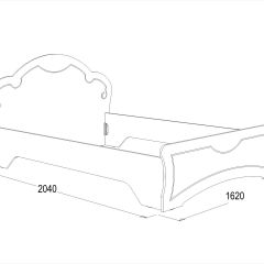 Кровать Ольга-10 МДФ (1400) без основания в Кунгуре - kungur.mebel24.online | фото 2