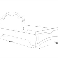 Кровать Ольга-10 МДФ (1600) без основания в Кунгуре - kungur.mebel24.online | фото 2