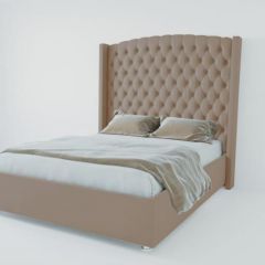 Кровать Берлин ЛЮКС без основания 1200 (велюр серый) в Кунгуре - kungur.mebel24.online | фото