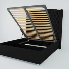Кровать Берлин ЛЮКС с ПМ 900 (экокожа кольт ч) в Кунгуре - kungur.mebel24.online | фото