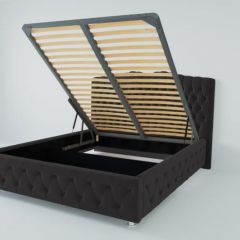 Кровать Нягань с ПМ 800 (экокожа кольт ч) в Кунгуре - kungur.mebel24.online | фото 2