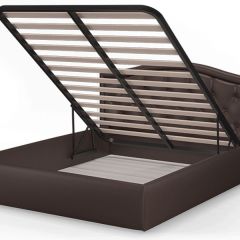 Кровать Стелла 1200*2000 NEO 08 (коричневый) в Кунгуре - kungur.mebel24.online | фото 4