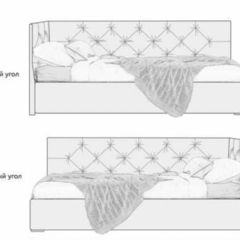 Кровать угловая Лилу интерьерная +основание (120х200) в Кунгуре - kungur.mebel24.online | фото 2