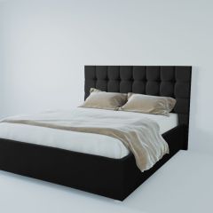 Кровать Венеция с ПМ 1200 (экокожа кольт ч) в Кунгуре - kungur.mebel24.online | фото 2