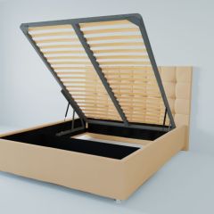 Кровать Венеция с ПМ 2000 (экокожа бежевая) в Кунгуре - kungur.mebel24.online | фото