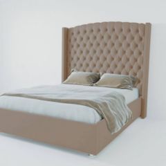 Кровать Версаль ЛЮКС с ПМ 1200 (велюр темно-серый) в Кунгуре - kungur.mebel24.online | фото