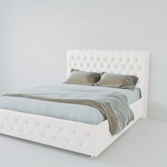 Кровать Версаль с ПМ 1200 (экокожа белая) в Кунгуре - kungur.mebel24.online | фото