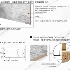 Кухонный фартук со столешницей (А-05) в едином стиле (3050 мм) в Кунгуре - kungur.mebel24.online | фото 7