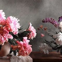 Кухонный фартук Цветы 316 МДФ матовый (3000) Flowers в Кунгуре - kungur.mebel24.online | фото