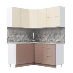 Кухонный гарнитур Асти-латте угловой 1,4*1,6 в Кунгуре - kungur.mebel24.online | фото 2