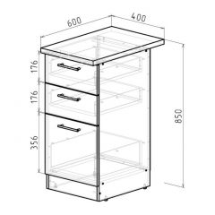 Кухонный гарнитур Лоретта люкс 3000 мм в Кунгуре - kungur.mebel24.online | фото 20