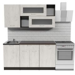 Кухонный гарнитур Лоретта стандарт 1600 мм в Кунгуре - kungur.mebel24.online | фото 3