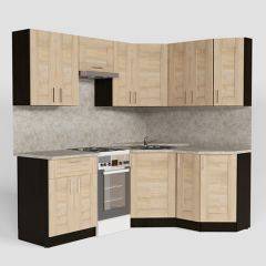 Кухонный гарнитур Ника мега оптима 2100*1500 в Кунгуре - kungur.mebel24.online | фото 2