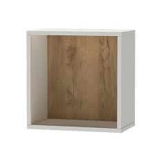 Квадро ПЛ-1 Полка (ЛДСП миндаль/дуб крафт золотой) в Кунгуре - kungur.mebel24.online | фото