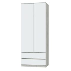 ЛОРИ Спальный гарнитур модульный (дуб серый/белый) в Кунгуре - kungur.mebel24.online | фото 6