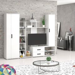 Шкаф Торонто (Белый текстурный) в Кунгуре - kungur.mebel24.online | фото 2