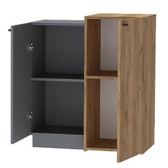 Модульная спальня Квадро (ЛДСП дуб крафт золотой) в Кунгуре - kungur.mebel24.online | фото 5