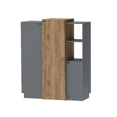 Модульная спальня Квадро (ЛДСП дуб крафт золотой) в Кунгуре - kungur.mebel24.online | фото 6