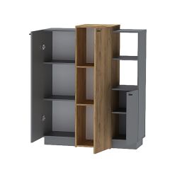 Модульная спальня Квадро (ЛДСП дуб крафт золотой) в Кунгуре - kungur.mebel24.online | фото 7