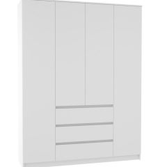 МОРИ МШ 1600.1 Шкаф (белый) в Кунгуре - kungur.mebel24.online | фото 2