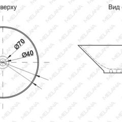 Накладная раковина melana mln-t4006-b8+b3 (салатово-красная) в Кунгуре - kungur.mebel24.online | фото 2