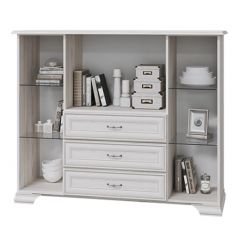 НИКОЛЬ Комод с 2 ст.дв., 1 гл.дв., 3 ящика в Кунгуре - kungur.mebel24.online | фото 2