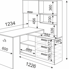 Подростковая Волкер (модульная) в Кунгуре - kungur.mebel24.online | фото 23