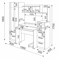 Подростковая Волкер (модульная) в Кунгуре - kungur.mebel24.online | фото 42