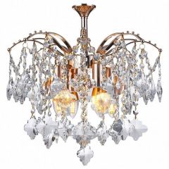 Подвесная люстра Natali Kovaltseva Morgana MORGANA 81426/4C GOLD в Кунгуре - kungur.mebel24.online | фото