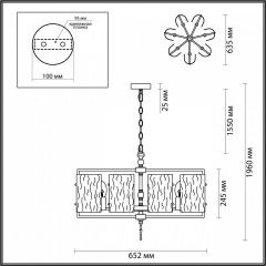 Подвесная люстра Odeon Light Elegante 4878/7 в Кунгуре - kungur.mebel24.online | фото 4