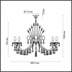 Подвесная люстра Odeon Light Versia 4977/10 в Кунгуре - kungur.mebel24.online | фото 5