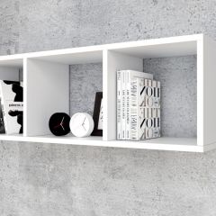 Полка открытая 900 (ЛДСП Белый) в Кунгуре - kungur.mebel24.online | фото