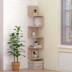 Полка угловая (ЛДСП Ясень светлый) в Кунгуре - kungur.mebel24.online | фото