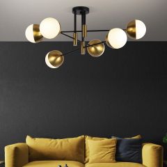Потолочная люстра Eurosvet Nuvola 70129/6 латунь в Кунгуре - kungur.mebel24.online | фото 3