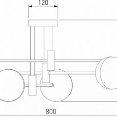 Потолочная люстра Eurosvet Nuvola 70129/6 латунь в Кунгуре - kungur.mebel24.online | фото 4