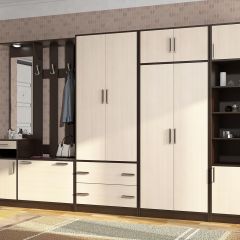 Прихожая ДИАНА-4 сек №3 (Венге/Дуб молочный) в Кунгуре - kungur.mebel24.online | фото 3