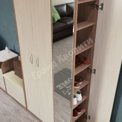 Прихожая ДОМИНО mini Бодега темный/светлый в Кунгуре - kungur.mebel24.online | фото 4