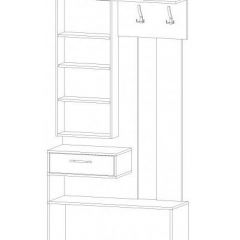 ИНФИНИТИ Прихожая (Секция с зеркалом + 2 шкафа-пенала) в Кунгуре - kungur.mebel24.online | фото 6