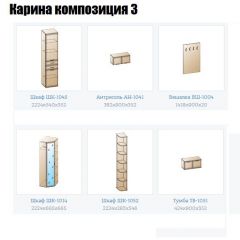 Прихожая Карина (модульная) в Кунгуре - kungur.mebel24.online | фото 8