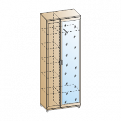 Прихожая Мелисса композиция 1 (Снежный ясень) в Кунгуре - kungur.mebel24.online | фото 2