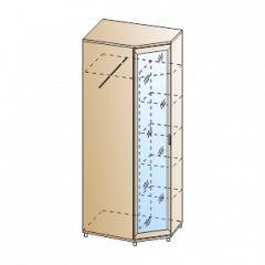 Прихожая Мелисса композиция 10 (Гикори Джексон светлый) в Кунгуре - kungur.mebel24.online | фото 6