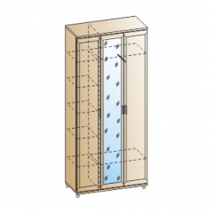 Прихожая Мелисса композиция 2 (Ясень Асахи) в Кунгуре - kungur.mebel24.online | фото 2