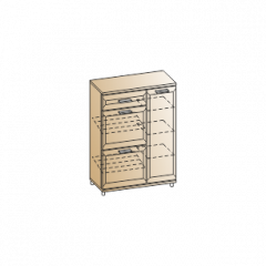 Прихожая Мелисса композиция 6 (Гикори Джексон светлый) в Кунгуре - kungur.mebel24.online | фото 3