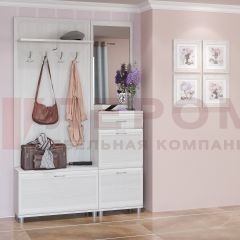 Прихожая Мелисса композиция 8 (Снежный Ясень) в Кунгуре - kungur.mebel24.online | фото